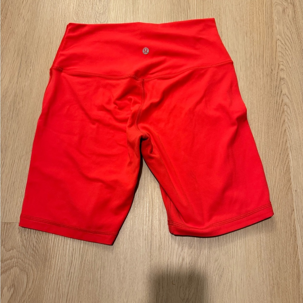 lululemon athletica Vibrant Red Bike Shorts